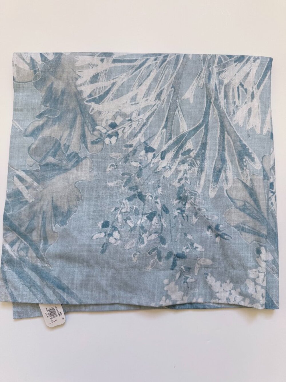 POTTERY BARN Sea Mist Organic Cotton Percale Euro Sham